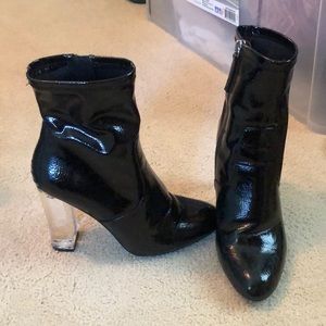 Steve Madden patent leather booties